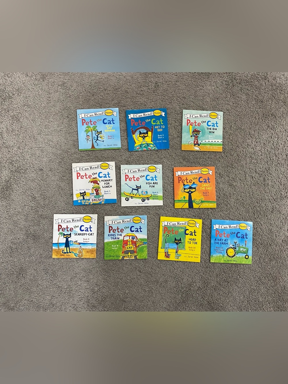 Pete The Cat I Can Read Phonics Books (10 total)